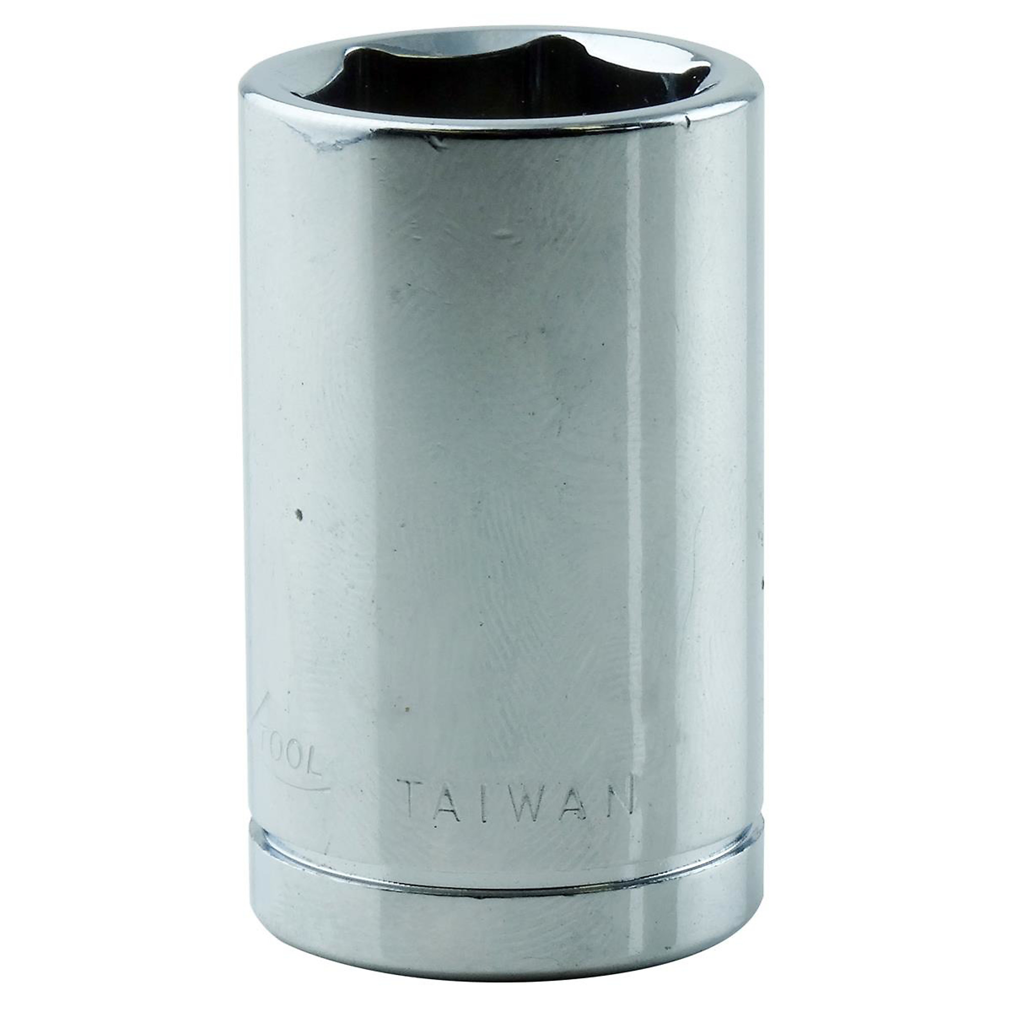 K Tool International 21mm 1/2in. Drive 6-Point Socket — Chrome Vanadium Steel, High-Polish Finish, Model# KTI28121